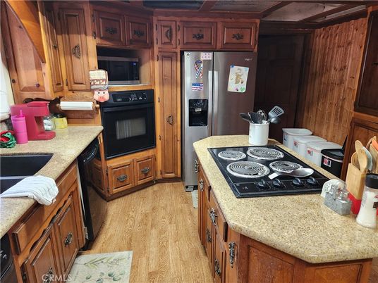 Interior, Kitchen, Wood Texture Flooring