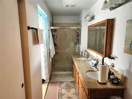 Bathroom, Dual Sink Vanities, Glass Shower, Interior