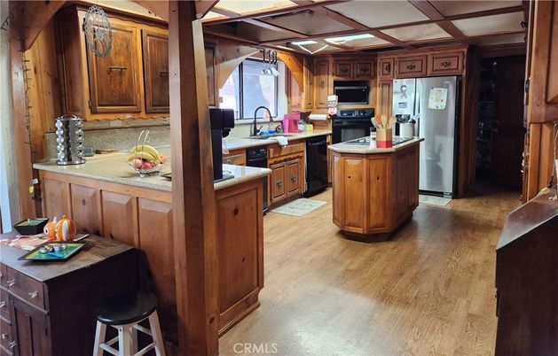 Interior, Kitchen, Wood Texture Flooring