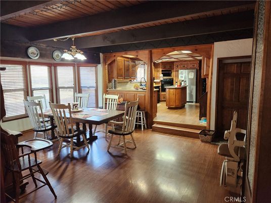 Dining room, Interior, Kitchen, Wooden Beams, Wooden Ceilings, Wood Texture Flooring
