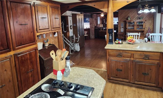 Interior, Kitchen, Wood Texture Flooring