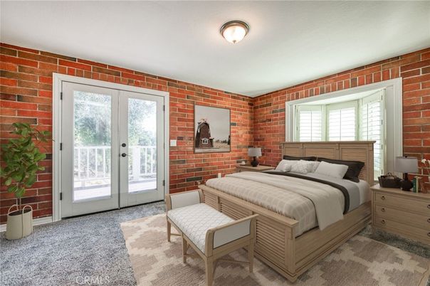 Bedroom, Interior, Stone Walls