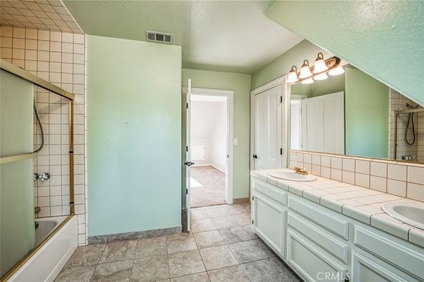 Bathroom, Glass Shower, Interior, Tile Countertops