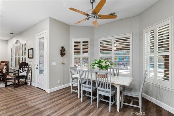 Dining room, Interior, Wood Texture Flooring