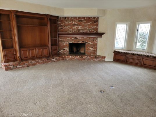 Empty room, Fireplace, Interior, Stone Walls