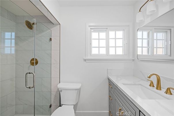 Bathroom, Glass Shower, Interior, Marble Walls