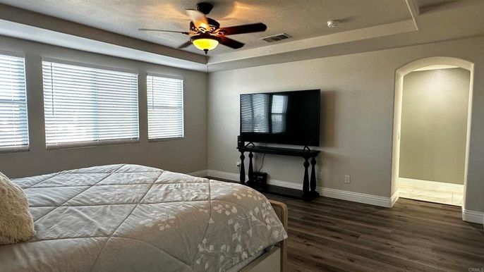 Bedroom, Interior, Wood Texture Flooring