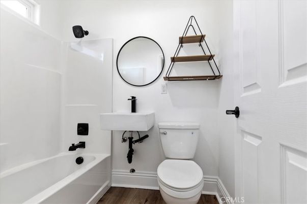 Bathroom, Interior, Wood Texture Flooring
