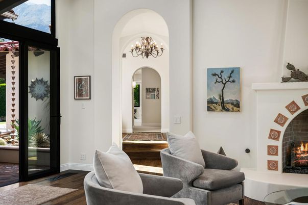 Chandelier, Fireplace, Interior, Wood Texture Flooring