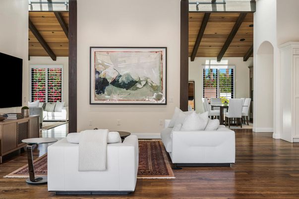 Dining room, Interior, Living room, Wooden Beams, Wooden Ceilings, Wood Texture Flooring