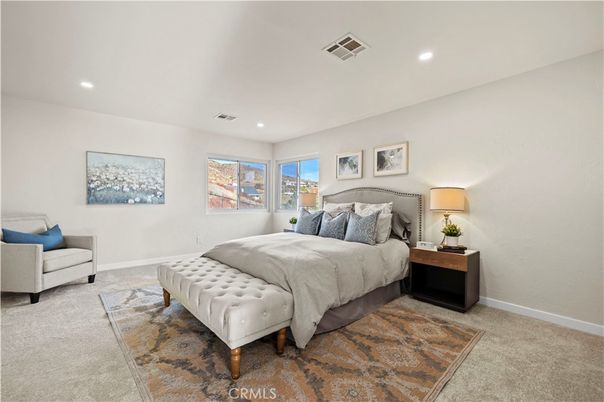 Bedroom, Interior, Recessed Lighting