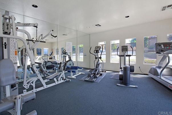 Fitness Equipment, Gym, Interior, Recessed Lighting