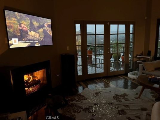 Fireplace, Interior, Wood Texture Flooring