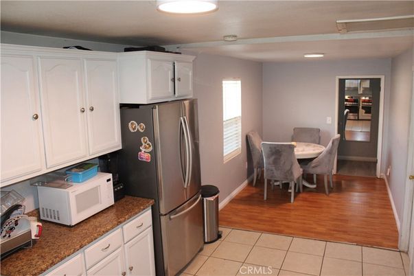 Dining room, Interior, Kitchen, Recessed Lighting, Wood Texture Flooring
