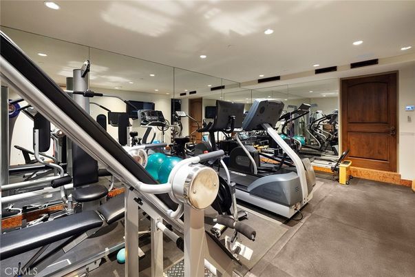 Fitness Equipment, Gym, Interior, Recessed Lighting