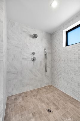 Bathroom, Empty room, Interior, Marble Walls, Recessed Lighting