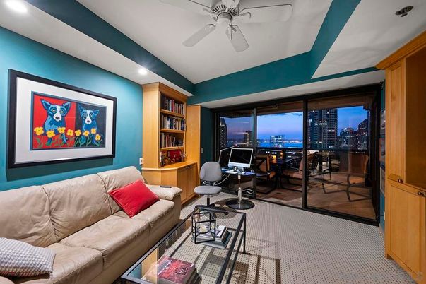 Home Office, Interior, Living room, Recessed Lighting