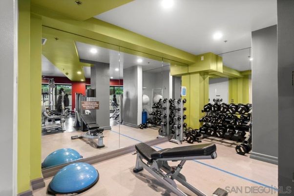 Fitness Equipment, Gym, Interior, Recessed Lighting