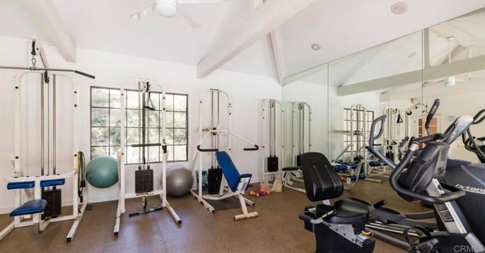 Fitness Equipment, Gym, Interior, Recessed Lighting