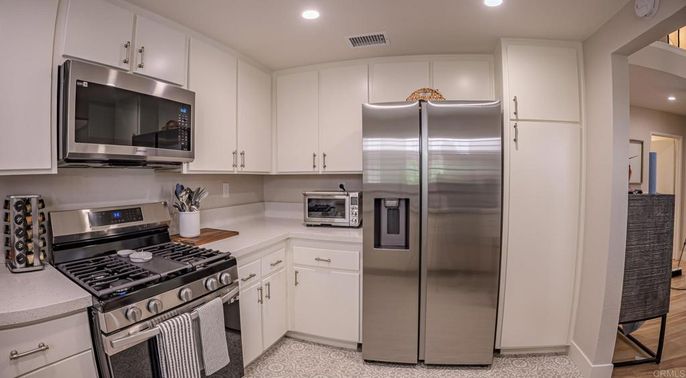 Interior, Kitchen, Recessed Lighting, Stainless Steel Appliances