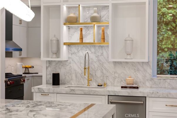 Interior, Kitchen, Marble Walls