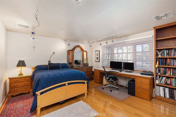 Bedroom, Home Office, Interior, Wood Texture Flooring