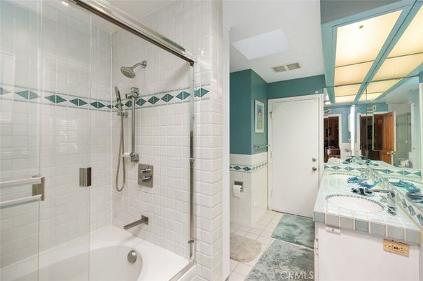 Bathroom, Glass Shower, Interior, Tile Countertops