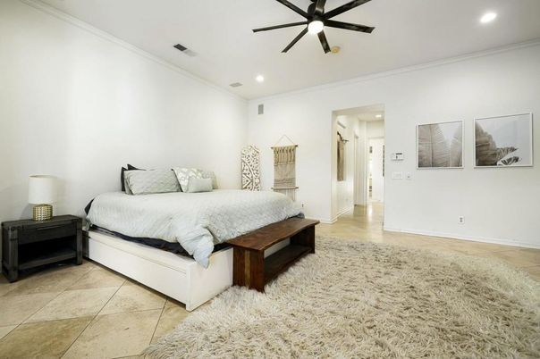 Bedroom, Interior, Recessed Lighting