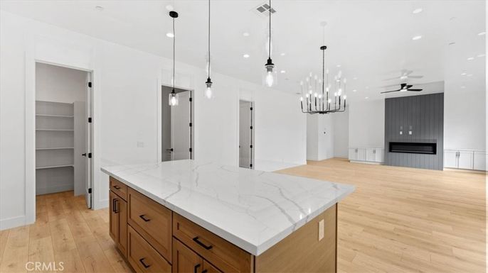 Interior, Pendant Lights, Recessed Lighting, Wood Texture Flooring