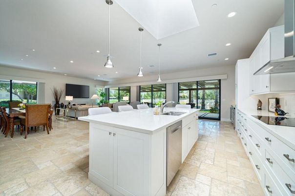 Dining room, Interior, Kitchen, Living room, Pendant Lights, Recessed Lighting