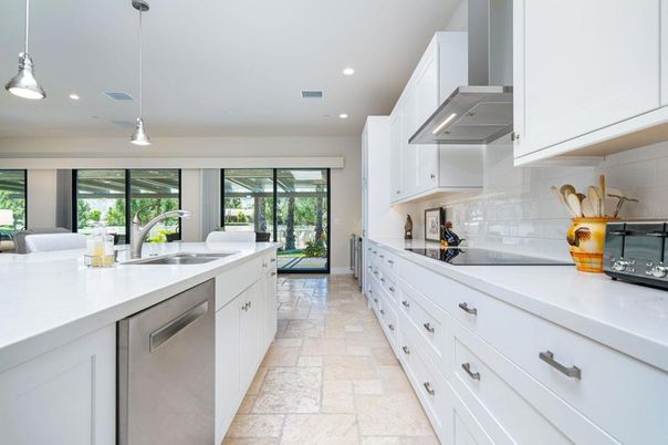 Interior, Kitchen, Pendant Lights, Recessed Lighting, Stainless Steel Appliances