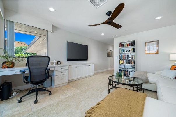 Home Office, Interior, Living room, Recessed Lighting