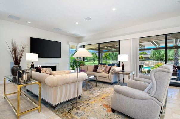 Fireplace, Interior, Living room, Recessed Lighting