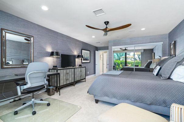 Bedroom, Home Office, Interior, Recessed Lighting