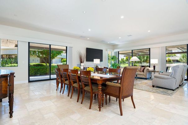 Dining room, Interior, Living room, Recessed Lighting