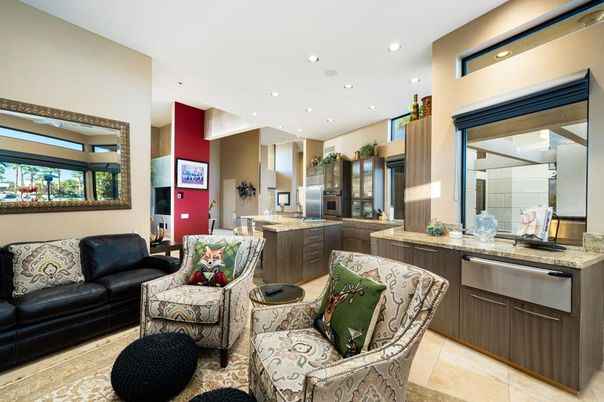 Interior, Kitchen, Living room, Recessed Lighting, Stainless Steel Appliances