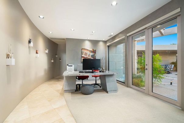 Home Office, Interior, Recessed Lighting
