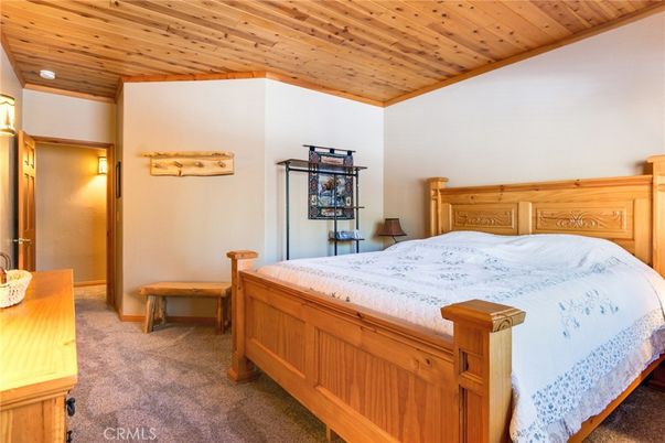 Bedroom, Interior, Recessed Lighting, Wooden Ceilings