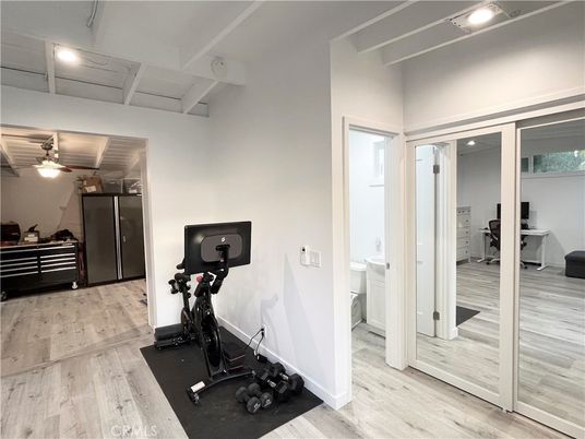 Fitness Equipment, Interior, Wood Texture Flooring