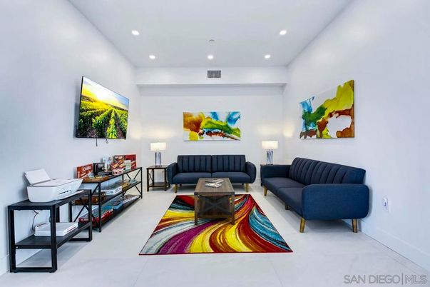 Interior, Living room, Recessed Lighting