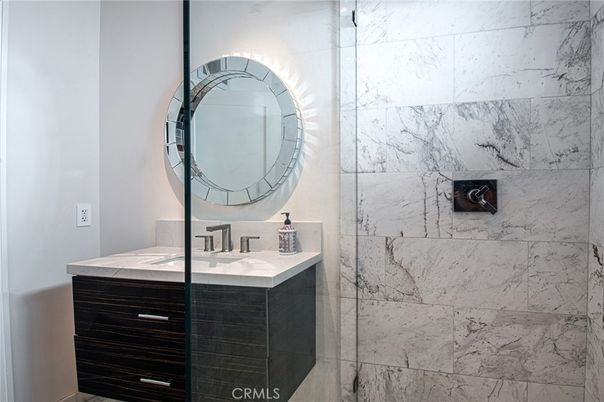Bathroom, Interior, Marble Walls