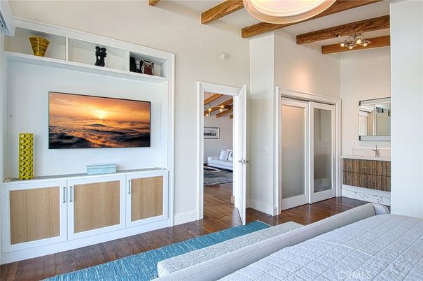 Bedroom, Interior, Wooden Beams, Wood Texture Flooring