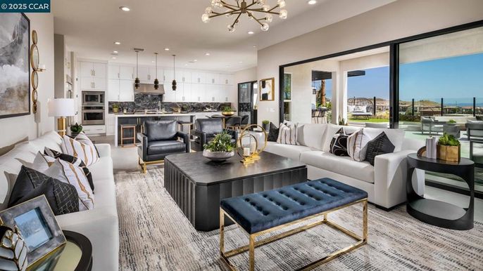 Interior, Kitchen, Living room, Pendant Lights, Recessed Lighting, Stainless Steel Appliances, Water
