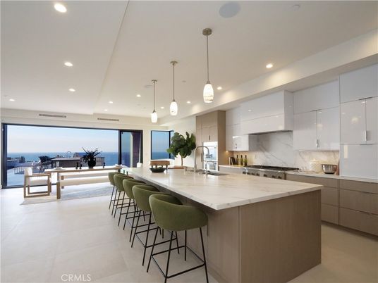 Interior, Kitchen, Pendant Lights, Recessed Lighting, Stainless Steel Appliances, Water
