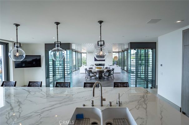 Dining room, Interior, Kitchen, Pendant Lights, Recessed Lighting