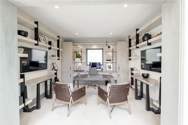 Home Office, Interior, Recessed Lighting