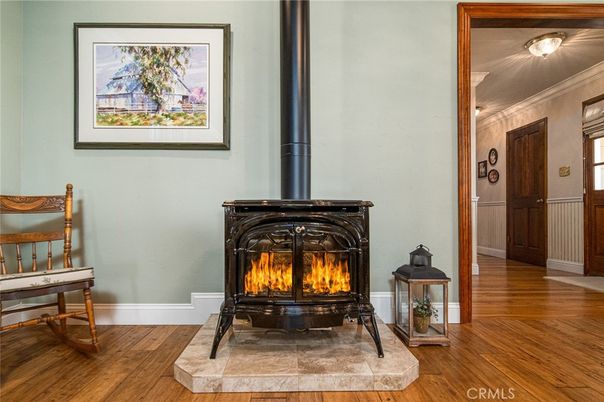 Fireplace, Interior, Wood Texture Flooring