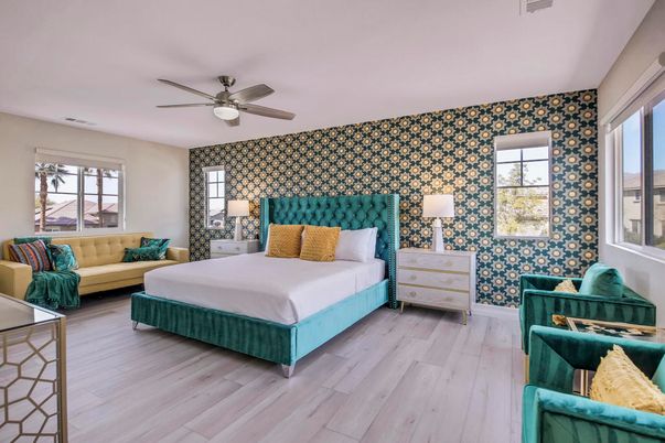 Bedroom, Interior, Wood Texture Flooring