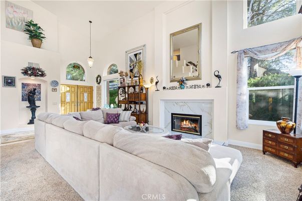 Fireplace, Interior, Living room, Pendant Lights
