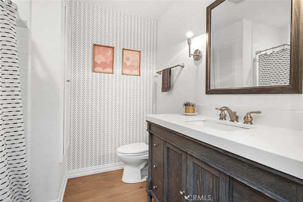 Bathroom, Interior, Wood Texture Flooring
